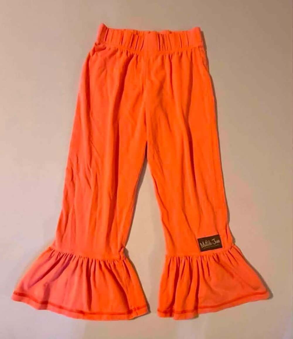 Matilda Jane Girls Peach Ruffle Pants Size 10